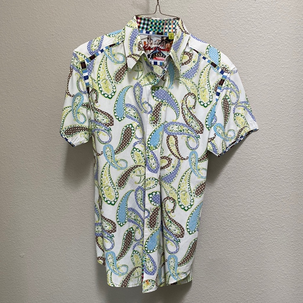 Short sleeve Robert Graham button down dress shirt